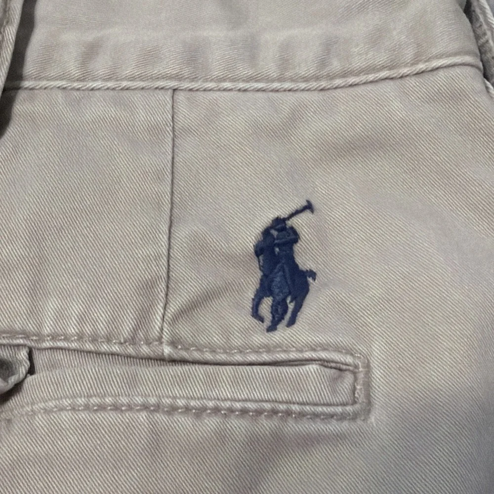 Polo Ralph Lauren Relaxed Fit Tan Khaki Chino Flat Front Shorts Men's 38 Pony